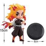 Qposket Demon Slayer - Kit 6 Estátuas Demon Slayer Kimetsu no Yaiba 7cm