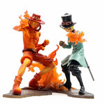 Action Figure One Piece - Ace e Sabo (2 Peças)