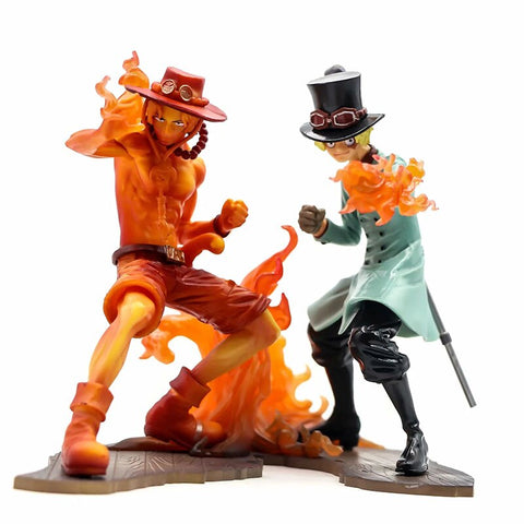 Action Figure One Piece - Ace e Sabo (2 Peças)